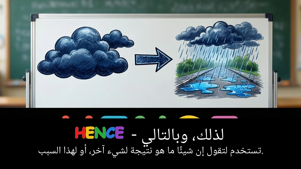 Arabic Illustration for hence